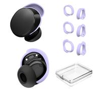 [3 paia] Copriauricolari per auricolari Bose New QuietComfort (2024), in silicone, accessori per auricolari Bose New QC, kit di ricambio antiscivolo (S, M, L) (Lilla)