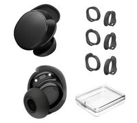 [3 paia] Copriauricolari per auricolari Bose New QuietComfort (2024), in silicone, accessori per auricolari Bose New QC, kit di ricambio antiscivolo (S,M, L) (nero)