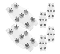 3 Paia Cramponi Antiscivolo per Scarpe e Stivali, 7 Denti | Set, Silicone Tpe e Ferro Zincato, per Camminare in Inverno su Neve e Ghiaccio