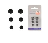 3 Paia di Auricolari Sostituzione Punte Orecchio Per CMF Da Niente Buds Pro 2, Morbido Silicone Riutilizzabile e lavabile EarTips Cover, Accessori Cuffie (NERO)