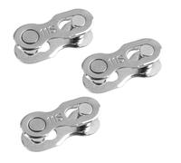 3 paia di biciclette riutilizzabili Missing Link per catene a 11 marce, maglie a sgancio rapido in acciaio argento, compatibile con Shimano e altre catene per biciclette