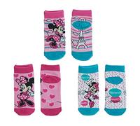 3 paia di calzini alla caviglia per bambini, con Minnie Mouse, graziose pantofole Disney, accessori per abbigliamento quotidiano per bambini dai 6 mesi ai 6 anni, EU 19-22, One Size