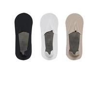 3 Paia di Calzini da Uomo Casual Estivi, Invisibili, Sottili, a Taglio Basso, Traspiranti, in Silicone (Color : 3 Pairs-09, Size : Size 38-44)