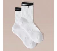 3 paia di calzini in cotone vintage a righe, morbidi e ventilati con logo jacquard, adatti per l'allenamento, uso quotidiano e casual, per la primavera e l'estate Tagli UnicaTessuto