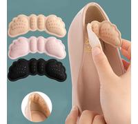 3 paia di cuscinetti antiscivolo per tallone per tacchi alti, inserti spessi a mezza misura per prevenire l'attrito del piede, regolabili per scarpe che sono una taglia troppo grandi per le donne Tagl
