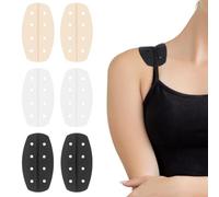 3 paia di cuscinetti in gel per reggiseno, in silicone, morbidi cuscinetti protettivi per spalline, antiscivolo, per facilitare lo scivolamento, il fastidio alle spalle, traspiranti, per reggiseno (3