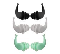 3 paia di fantastici tappi per le orecchie ultra comodi e impermeabili, tappi per le orecchie da nuoto, tappi in silicone riutilizzabili per