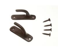 3 Paia Di Fermacurtain Moderni In Metallo Nero 45 X 10 X 25Mm | Ones