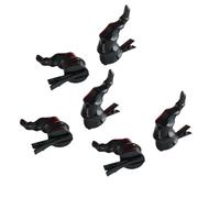 3 paia di fermagli per capelli in corno a spirale per costumi anime e alla moda forti fermagli per feste in maschera raduni anime cosplay corno diavolo copricapo