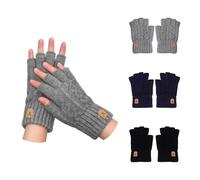 3 Paia Di Guanti Senza Dita, Guanti Caldi, Guanti Semplici, Guanti Lavorati A Maglia Alla Moda, Guanti Da Ciclismo, Guanti Indossabili