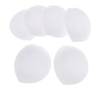 3 paia di imbottiture push-up in schiuma per reggiseno bikini, colore bianco, bianco, Etichettalia unica