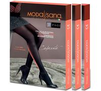 3 Paia di Modasana Collant Microfibra Calibrato Coprente 140 DEN NERO Calze a compressione graduata 18/20 mmHg Size 2