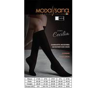 3 Paia di Modasana Gambaletti Microfibra Maglia Liscia Coprente 140 DEN colore N