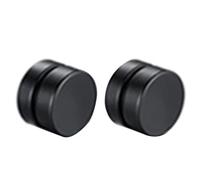 3 paia di orecchini a clip per orecchio con zirconi magnetici neri in acciaio inossidabile orecchini non forati per uomini e donne 6 mmaffascinante e alla moda.