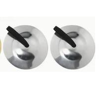 3 paia di piatti da dita, in ferro, con passanti elastici per le dita, diametro 5,3 cm, spessore 0,2 cm, tono nitido, strumento musicale portatile per danza del ventre, musica Orff, feste, colore