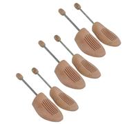 3 Paia Di Spannascarpe In Legno Di Gr. 38/39 (Set Di 3 Paia)