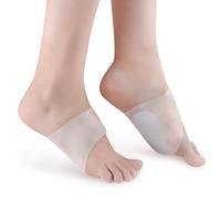 3 Paia Manicotti di Supporto Per Arco Plantare Cinturino in Gel Per Fascite Plantare in Silicone Inserto Per Equalizzazione della Forza Per Sotto Il Calzino Per La Cura dei Piedi, Speroni Calcaneari,