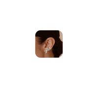 3 Paia Orecchini Iniziali Simbolo dell'infinito Set da Donna, Argento 925 Pietra di Nascita Blu Piccoli Orecchini a Bottone Impilabili Orecchini a Lobo Orecchini a Cerchio per Piercing Multipli (N)