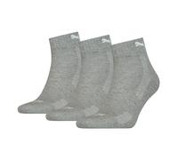3 Paio Puma Calzini di Quarto Suola IN Spugna Tgl 35 - 46 Unisex Cushioned Corti