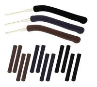 3 Pair di Cuscinetti per Orecchie di Occhiali, Pattini Antidérapanti per Tempietto, Tessuto Morbido, Copertura del Braccio di Specchietto in A Maglia, Grip per Orecchie di Specchietto Elastica