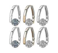 3 Pairs Lymphvity Germanium Earrings, Unclog Lymphatic Node Magnetotherapy Hoop Earrings, Lymphvity Magnetic Therapy Germanium Earrings Women