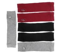 3 Pairs Manicotti Cotone Braccia Guanti Senza Dita Dito Elastici