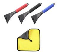 3 Pale Antighiaccio Per Auto E 1 Panno Per Lavaggio Auto, Pala Da Neve In Plastica, Pala Antighiaccio Con Impugnatura Antiscivolo, Attrezzi Per Auto, Accessori Per Auto