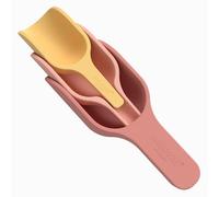 3 palette impilabili corallo per gioco sensoriale | Silicone per bambini