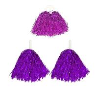 3 palline da cheerleader a forma di fiore a mano, da cheerleading a mano, da cheerleading, a forma di fiore a mano, con manico, in velluto luminoso, per eventi sportivi, celebrazioni