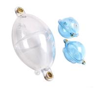 3 palline da pesca galleggianti con design in linea, efficaci per più corpi idrici (blu trasparente)