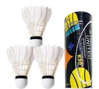 3 palloni da badminton, volano con elevata stabilità e durata, per sport all'aria aperta e indoor, allenamento, movimento