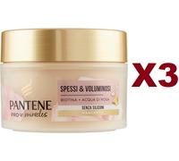 3 PANTENE PRO-V MIRACLES MASCHERA SPESSI & VOLUMINOSI BIOTINA ACQUA DI ROSA 160M