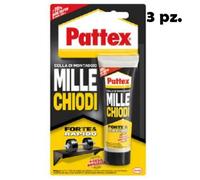 3 Pattex millechiodi Forte & Rapido' tubetto grammi 100 3 pezzi