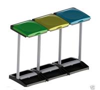 3 PATTUMIERE PATTUMIERA RACCOLTA DIFFERENZIATA TRIS PORTA SACCHI IMMONDIZIA FIFA