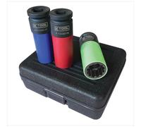 3-PC 1/2 " Drive Spline Protettivo Ruota Presa Set K Tool International SNLZ4-3P