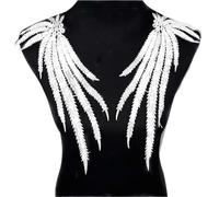 3 Pc Black Flower Neckline Collar Lace Applique Fabric For Apparel Sewing On Home Textiles For Dress Scrapbooking(Color 11)