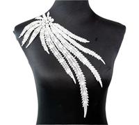 3 Pc Black Flower Neckline Collar Lace Applique Fabric For Apparel Sewing On Home Textiles For Dress Scrapbooking(Color 7)