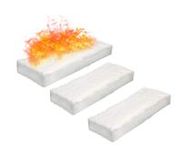 3 PC Ceramica Lana Spugna Cotone 30x10x1.5/2.5cm Firplace Focolare Sicurezza