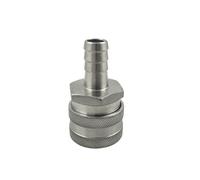 3 Pcs 1/2" NPT Male Female Thread/Barb Hose M/F Quick Disconnect Fittings Connector for Home Beer Brewing (Color : F)
