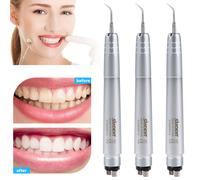 3 Pcs Ablatore perio ultrasonico ad aria Manipolo Hygienist 4-Hole with 3 Tips