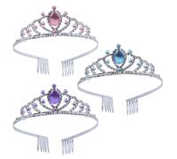 3 Pcs Accessori Capelli Ragazza Elegante Pettine Per Vestire La Corona Bambini