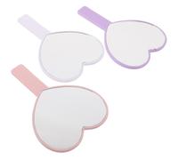 3 Pcs Adoro Lo Specchio Del Trucco Portatile Alunno Viaggiare Di Plastica