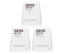 3 Pcs Apparecchiature Per Test Di Optometria Visiva Grafico Degli Occhi