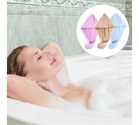 3 Pcs Asciugamano Turbante Per Capelli Asciugamani Cuffie Da Doccia