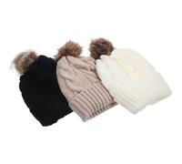 3 Pcs Berretto Invernale Ragazza Capello Donna Copricapo Per Cappello Caldo