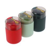 3 Pcs Bottiglia Di Stuzzicadenti Porta Automatico Organizzatore Dispenser Per