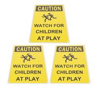 3 Pcs Cartello Bambini Lenti Che Giocano Segnale Di Avvertimento