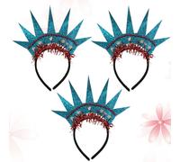 3 Pcs Cerchio Per Capelli Della Statua Libertà Clip Il Giorno Dell'indipendenza