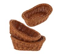 3 Pcs Cestino Organizer Per Il Bagno Cestini Portaoggetti Intrecciati