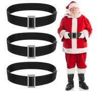 3 Pcs Cintura Nera Bambino Mancare Cinture Di Babbo Natale Per Adulti